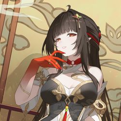 This is a pixiv picture whose title is 灵砂.