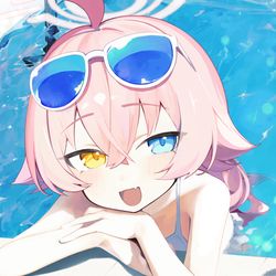 This is a pixiv picture whose title is プールホシノ.