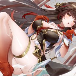 This is a pixiv picture whose title is 「~霊砂~」.