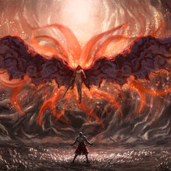 This is a pixiv picture whose title is Malenia マレニア Elden Ring エルデンリング.