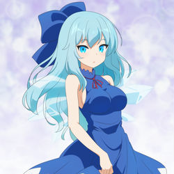 This is a pixiv picture whose title is 超チルノ.