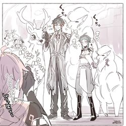 This is a pixiv picture whose title is ナタ入り鍾魈🔶👹.