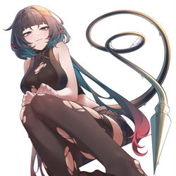 This is a pixiv picture whose title is 摸了鼠鼠.