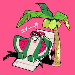 This is a pixiv picture whose title is 🌴.