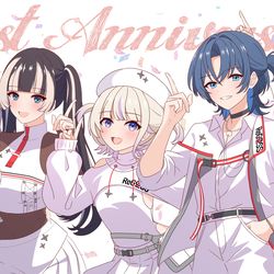 This is a pixiv picture whose title is ReGLOSS1周年！.