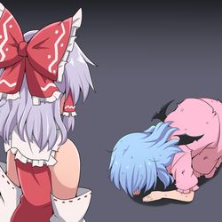This is a pixiv picture whose title is レミリアを退治した咲夜さん.