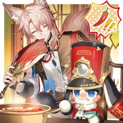 This is a pixiv picture whose title is 椒丘の宴.