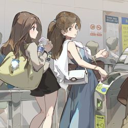 This is a pixiv picture whose title is 請退出門擋區....
