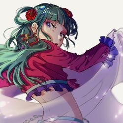 This is a pixiv picture whose title is 猫猫.