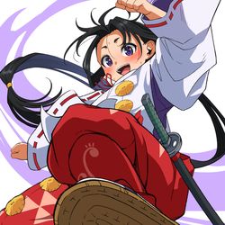 This is a pixiv picture whose title is 楽しそうに逃げ回る時行くん.