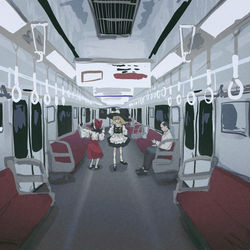 This is a pixiv picture whose title is 8番のりば.