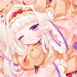 This is a pixiv picture whose title is 魔王城でおやすみ.