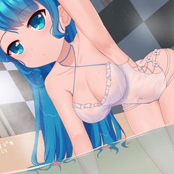 This is a pixiv picture whose title is 晴空逝-浴缸中.