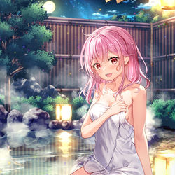 This is a pixiv picture whose title is 輪堂 凛  温泉モード♨️.
