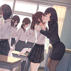 This is a pixiv picture whose title is 点数秒だけキスするご褒美.
