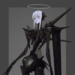 This is a pixiv picture whose title is 🖤.