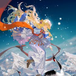 This is a pixiv picture whose title is ——雪降.