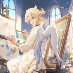 This is a pixiv picture whose title is Happy birthday Albedo!.