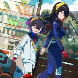 This is a pixiv picture whose title is キタカミ姉弟.