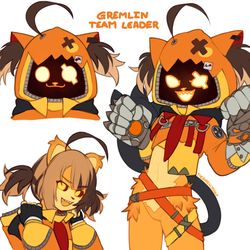 This is a pixiv picture whose title is gremlin team leader.