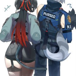 This is a pixiv picture whose title is 先輩後輩.