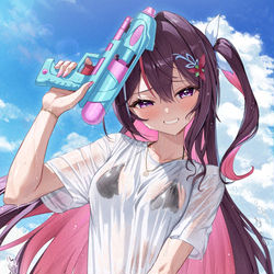 This is a pixiv picture whose title is やったな～？.