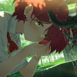 This is a pixiv picture whose title is faucet.