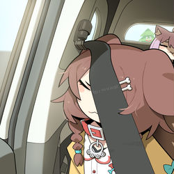 This is a pixiv picture whose title is 드라이브.