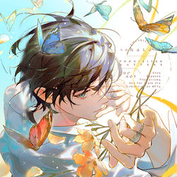 This is a pixiv picture whose title is 風生.