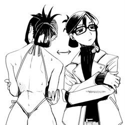 This is a pixiv picture whose title is 着ればイケメン脱げばドスケベ歩く姿はランナウェイ.