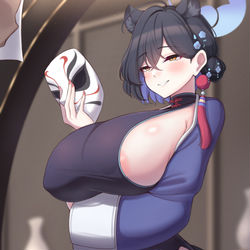 This is a pixiv picture whose title is カグヤ [1/2].