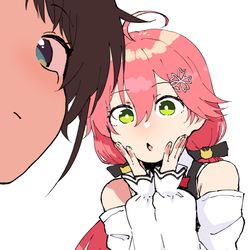 This is a pixiv picture whose title is みこすば、コンコ、ミリ姫.