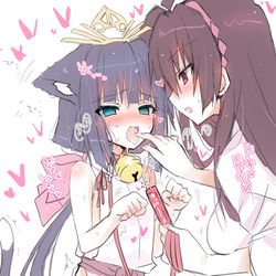 This is a pixiv picture whose title is ※注意※亜也子と雫ちゃん.