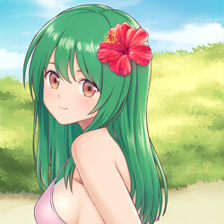 This is a pixiv picture whose title is 水着.