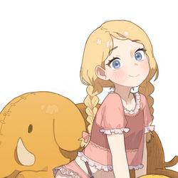 This is a pixiv picture whose title is リネャちゃん (Baraag-chan).