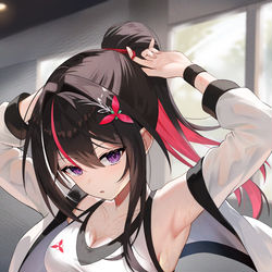 This is a pixiv picture whose title is トレーニングAZKi.