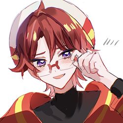 This is a pixiv picture whose title is 👓.