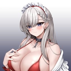 This is a pixiv picture whose title is ベルファスト/アズールレーン.
