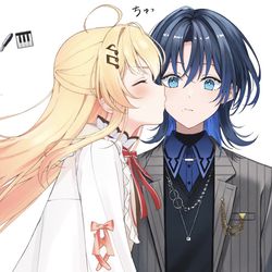 This is a pixiv picture whose title is キス🖋🎹.