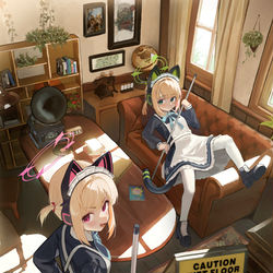This is a pixiv picture whose title is 才羽姉妹.