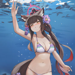 This is a pixiv picture whose title is 狐坂ワカモ.