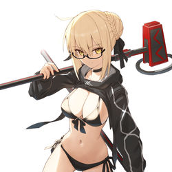 This is a pixiv picture whose title is 水着えっちゃん.