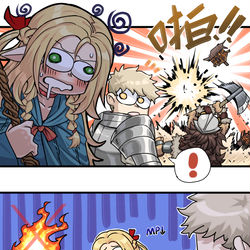 This is a pixiv picture whose title is 喝的那个是！！？.