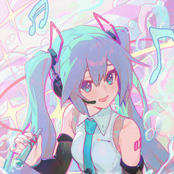 This is a pixiv picture whose title is 初音ミク.