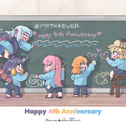 This is a pixiv picture whose title is Myth4Ever.