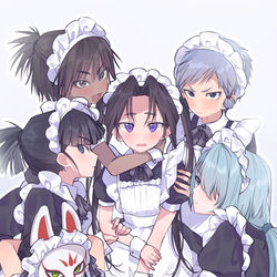 This is a pixiv picture whose title is メイド服.