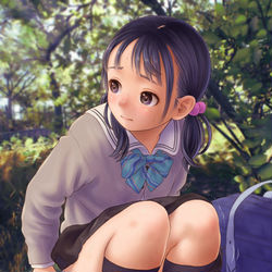 This is a pixiv picture whose title is なにかがしたいJCちゃん.