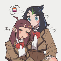 This is a pixiv picture whose title is Liko and Ann.