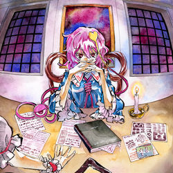 This is a pixiv picture whose title is 古明地さとり.