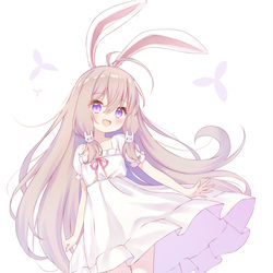 This is a pixiv picture whose title is 兔兔.